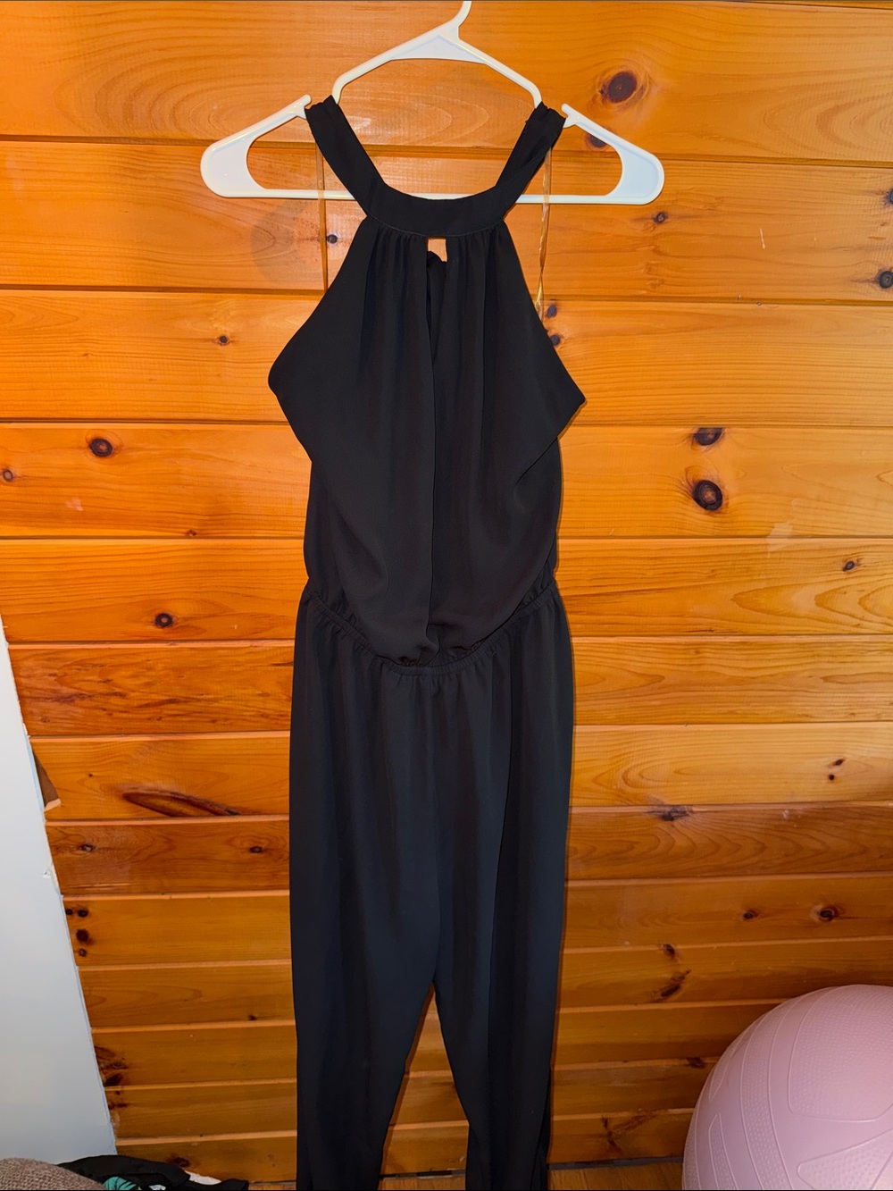 Wet Seal Black Halter Jumpsuit